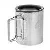 Helikon tazza termica con coperchio 250 ml argento, nero