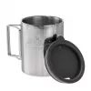 Helikon tazza termica con coperchio 250 ml argento, nero