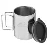 Helikon tazza termica con coperchio 250 ml argento, nero
