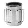 Helikon tazza termica con coperchio 250 ml argento, nero