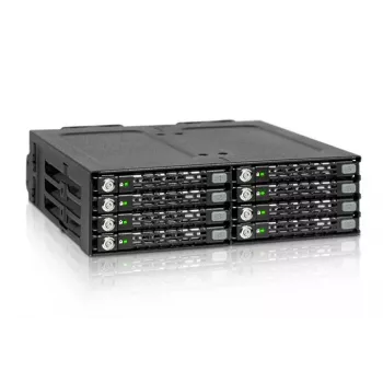 ICY DOCK - ToughArmor - MB998SK-B - 8x2.5 SATA HDD Hot Swap Mobile Rack - supporto HDD - ventola 40mm - alluminio - LED - SATA 6Gbit/s - fino a 7mm di altezza