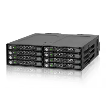 ICY DOCK - ToughArmor - MB998SK-B - 8x2.5 SATA HDD Hot Swap Mobile Rack - supporto HDD - ventola 40mm - alluminio - LED - SATA 6Gbit/s - fino a 7mm di altezza