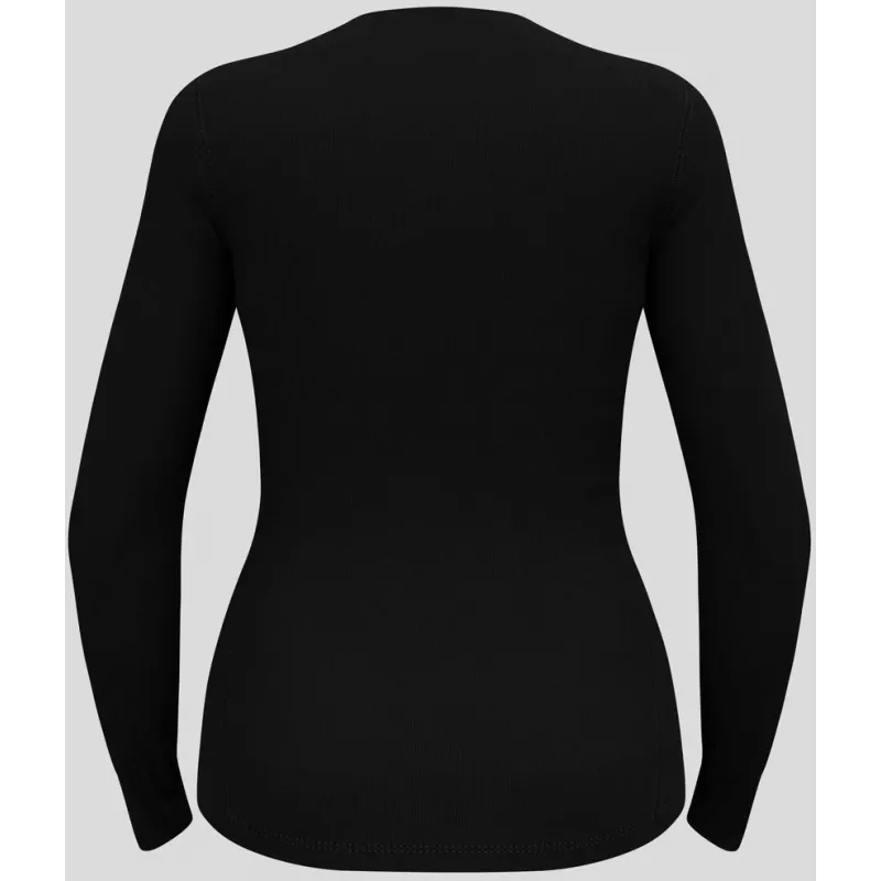 T-shirt a maniche lunghe con scollo rotondo Odlo BL TOP ACTIVE WARM ECO donna, taglia S, nero