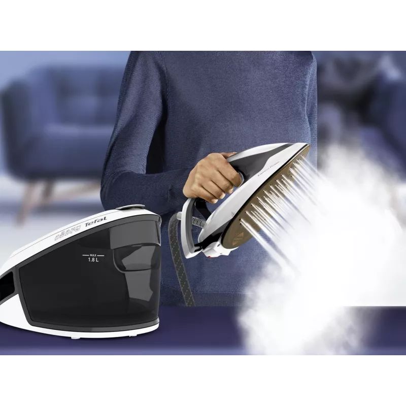 Tefal Express Power SV8130 2800 W 1,8 L suola Durilium AirGlide Autoclean nero, bianco