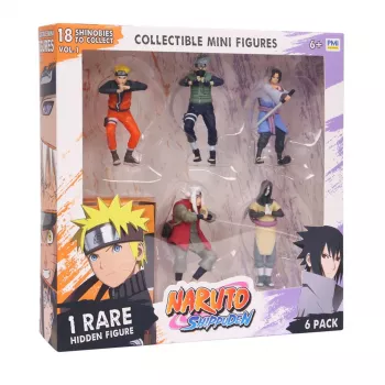 Figure Naruto Shippuden – confezione da 6 Deluxe Edition VER. B