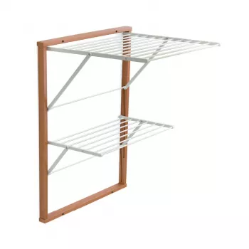 Stendibiancheria da parete ARREDAMENTI KEVIN – 64 x 67 cm, marrone