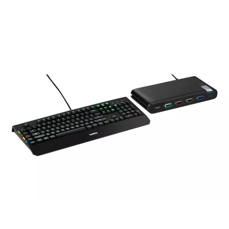 Belkin Universal Secure switch KVM F1DN104KVM-UNN4, 4 porte, monitor singolo, da DP/HDMI a DP/HDMI, 2ª generazione, senza CAC, PP4.0