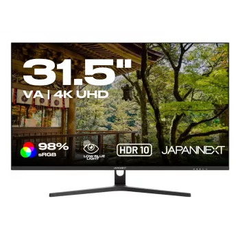 JAPANNEXT monitor 4K UHD 80 cm (31,5) 3840x2160 pixel, pannello VA, 5 ms, 60 Hz, AMD FreeSync, HDMI, DisplayPort (JN-V315UHDR)