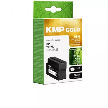 Cartuccia d'inchiostro KMP Gold nero pigmentato compatibile con HP 967XL (3JA31AE) (1766,6201)