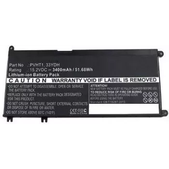 CoreParts batteria per laptop 52Wh Li-Ion 15,2V 3400mAh nero 7FHHV - batteria - 3.400 mAh (7FHHV-CP)
