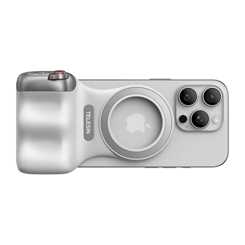 TELESIN supporto magnetico MagSafe con impugnatura e telecomando Bluetooth per iPhone / P5-mp-001wh