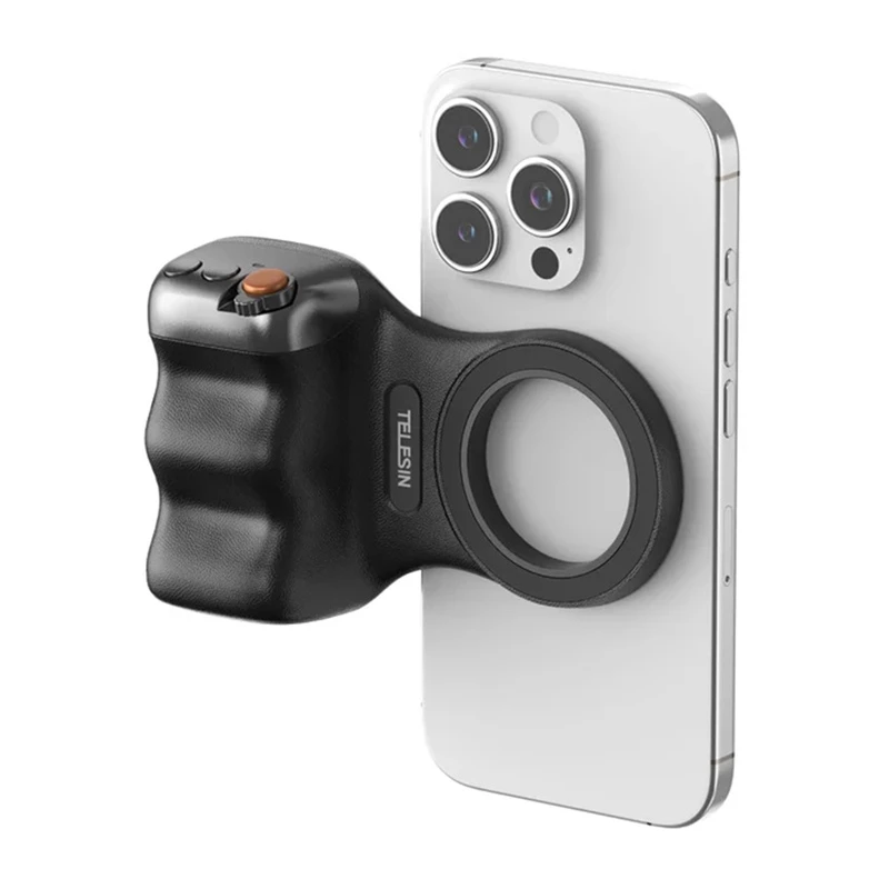 TELESIN supporto magnetico MagSafe con impugnatura e telecomando Bluetooth per iPhone / P5-mp-001bk