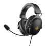 Deltaco GAM-190 cuffia gaming pelle proteica cavo 3,5 mm nero