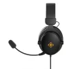Deltaco GAM-190 cuffia gaming pelle proteica cavo 3,5 mm nero