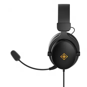 Deltaco GAM-190 cuffia gaming pelle proteica cavo 3,5 mm nero