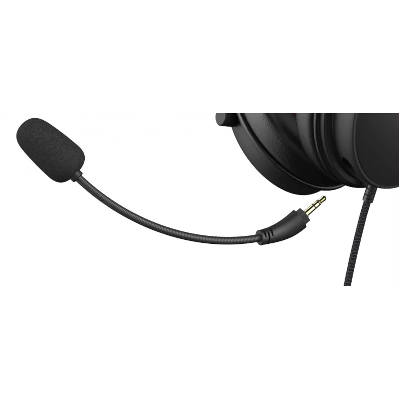 Deltaco GAM-190 cuffia gaming pelle proteica cavo 3,5 mm nero