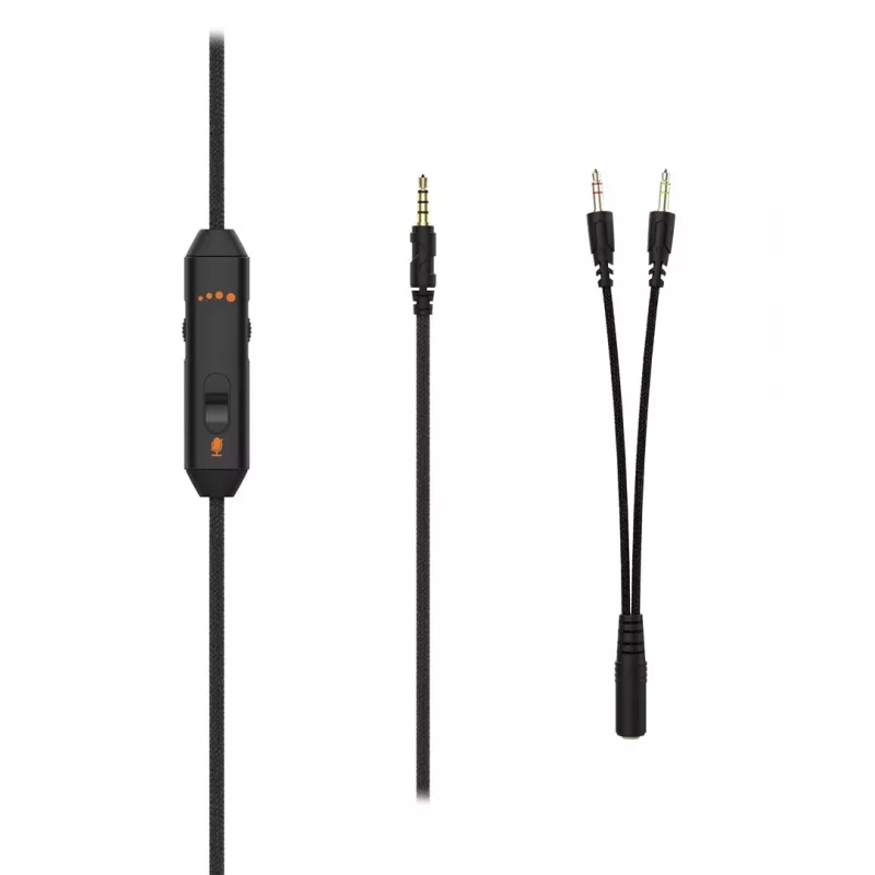 Deltaco GAM-190 cuffia gaming pelle proteica cavo 3,5 mm nero