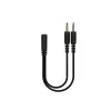 Deltaco GAM-190 cuffia gaming pelle proteica cavo 3,5 mm nero
