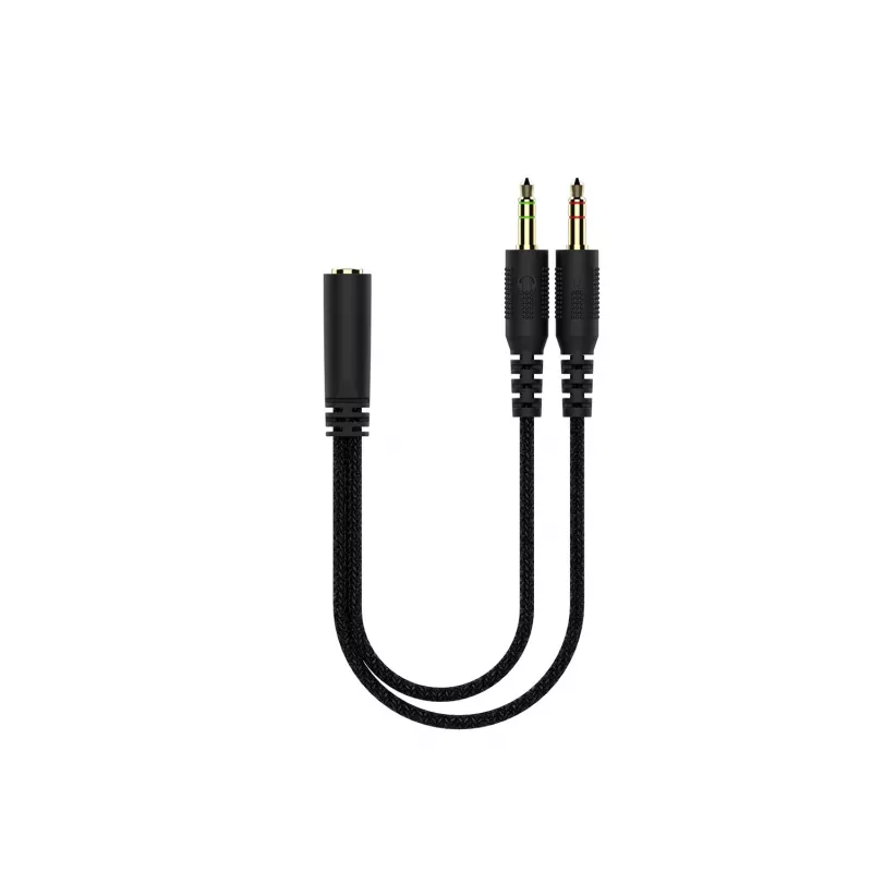 Deltaco GAM-190 cuffia gaming pelle proteica cavo 3,5 mm nero