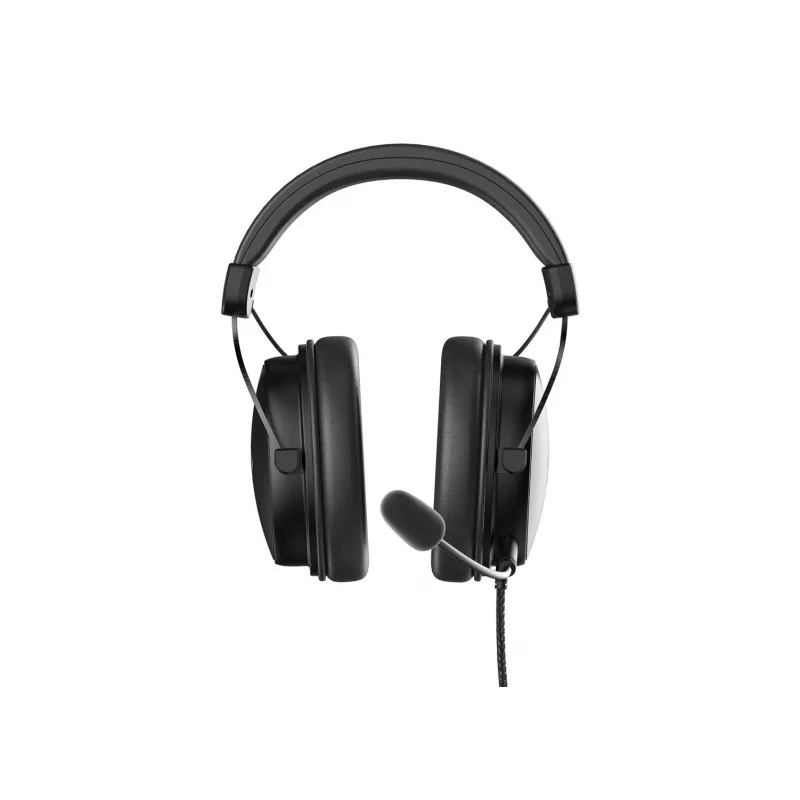 Deltaco GAM-190 cuffia gaming pelle proteica cavo 3,5 mm nero
