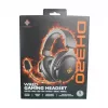 Deltaco GAM-190 cuffia gaming pelle proteica cavo 3,5 mm nero