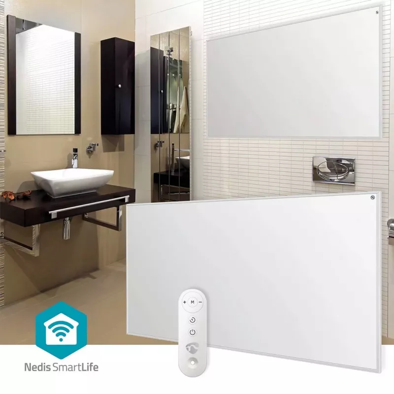 Nedis SmartLife HTIP700WTW pannello riscaldante a infrarossi, 700 W, bianco