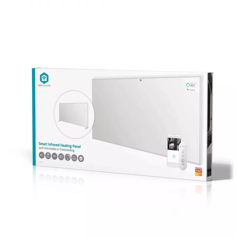 Nedis SmartLife HTIP700WTW pannello riscaldante a infrarossi, 700 W, bianco