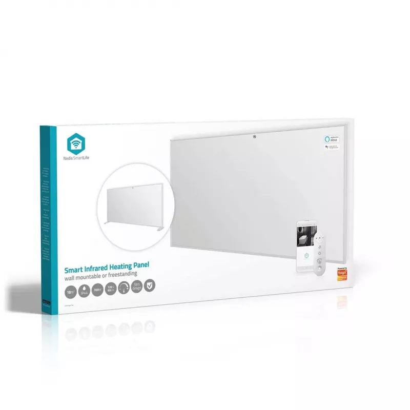 Nedis SmartLife HTIP700WTW pannello riscaldante a infrarossi, 700 W, bianco