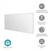 Nedis SmartLife HTIP700WTW pannello riscaldante a infrarossi, 700 W, bianco