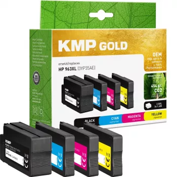 KMP GOLD cartuccia HP 963XL (3YP35AE) multipack C/M/Y/B rigenerata