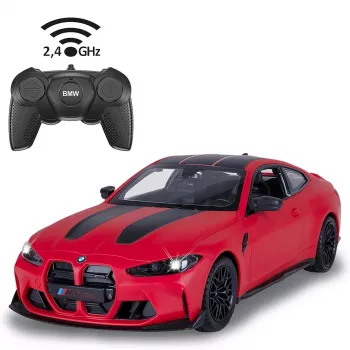 Jamara BMW M4 CSL 1:16 modellino auto RC rosso 2,4 GHz elettrico fino a 11 km/h