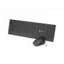 Set 2W1 Natec Stingray 2 Tastiera+Mouse US Wireless Neigungsrad