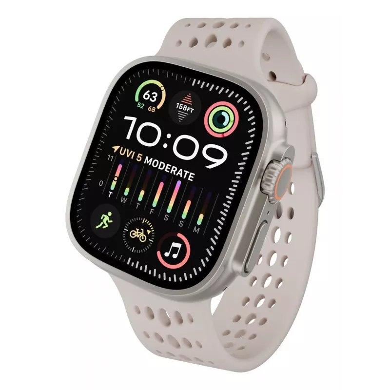 Decoded Silicone Ares O Band – cinturino in silicone per Apple Watch 44/46/49 mm (ton)
