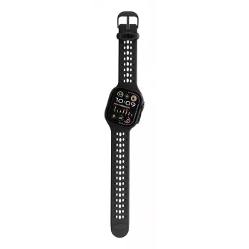 Decoded Silicone Ares O Band - cinturino in silicone per Apple Watch 44/46/49 mm (nero)