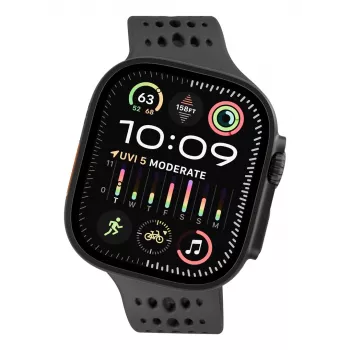 Decoded Silicone Ares O Band - cinturino in silicone per Apple Watch 44/46/49 mm (nero)