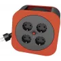 REV Cable box S - Ciabatta avvolgicavo - Corrente alternata 230 V - 3000 Watt - Uscite: 4 (4 x presa) - 10,0m - Rosso (0010012600)