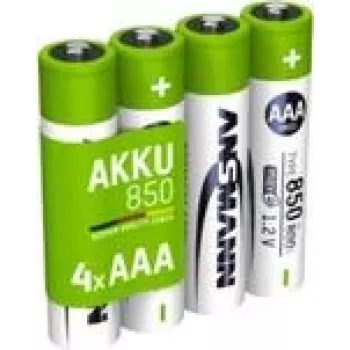 Ansmann 1x4 batteria ricaricabile NiMH Micro AAA Tipo 850 800 mAh maxE - batteria ricaricabile - Micro (AAA) (1311-0024)