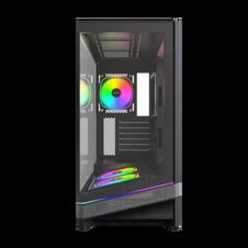 Case PC Montech Sky 3, Midi-Tower, ATX, ARGB, vetro temperato – nero
