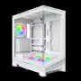 Case PC Montech Sky 3, Midi-Tower, ATX, ARGB, vetro temperato – bianco