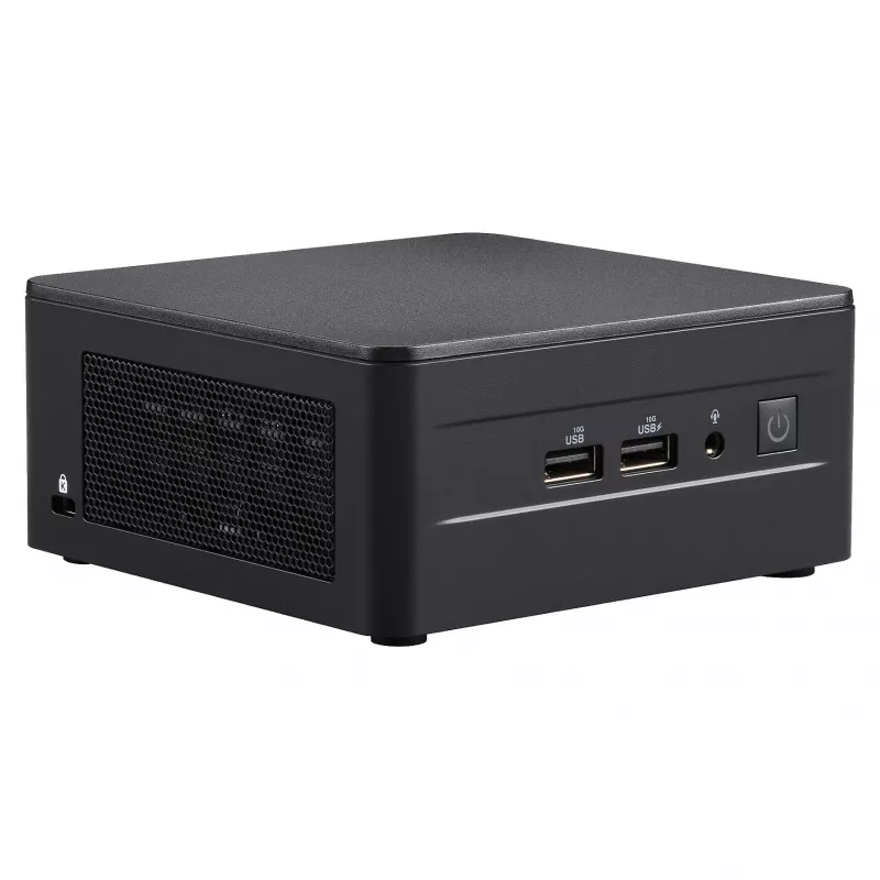 ASUS NUC 13 Pro Arena Canyon RNUC13L3Hv70000 mini PC barebone, Intel Core i7-1370P, vPro, senza cavo di alimentazione, nero