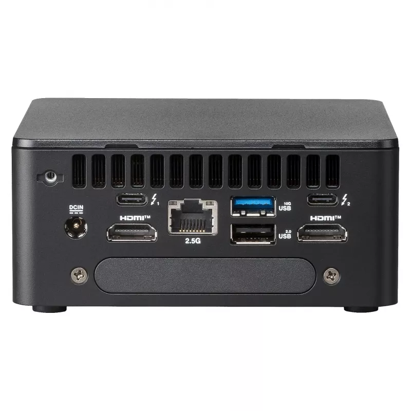 ASUS NUC 13 Pro Arena Canyon RNUC13L3Hv70000 mini PC barebone, Intel Core i7-1370P, vPro, senza cavo di alimentazione, nero