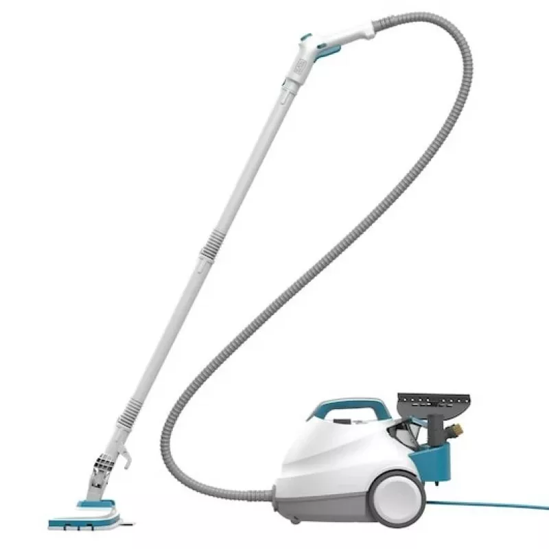 Black & Decker BHSMP2314-QS Pulitore a vapore Pulitore a vapore cilindrico 1,2 L 2300 W Blu, Bianco