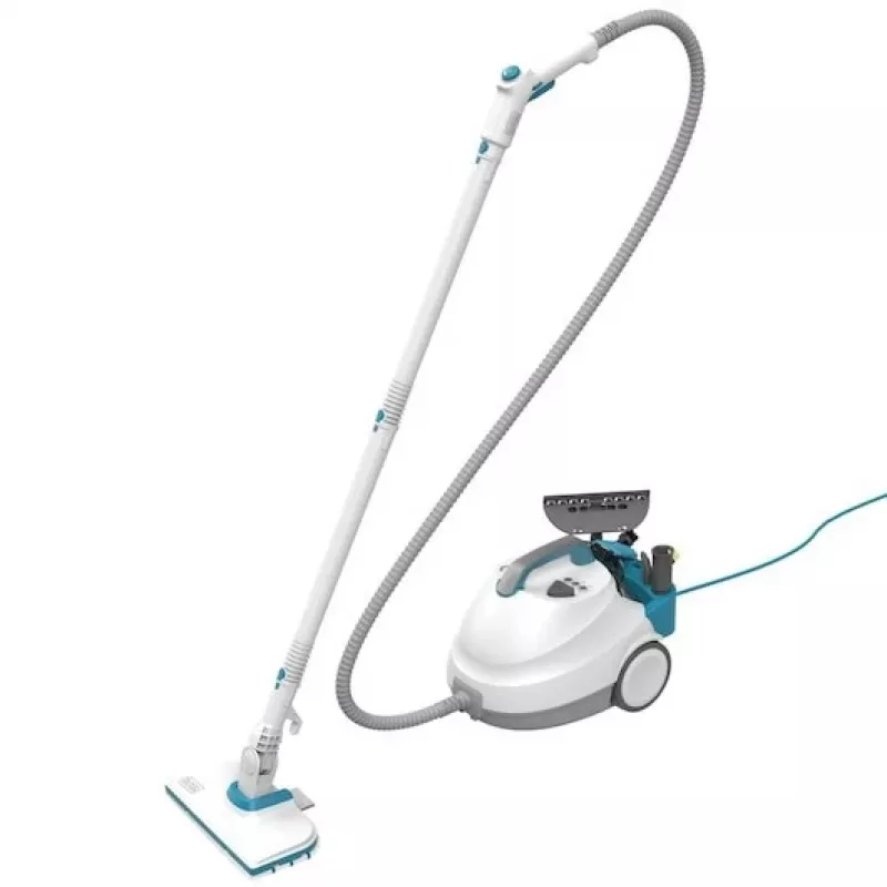 Black & Decker BHSMP2314-QS Pulitore a vapore Pulitore a vapore cilindrico 1,2 L 2300 W Blu, Bianco