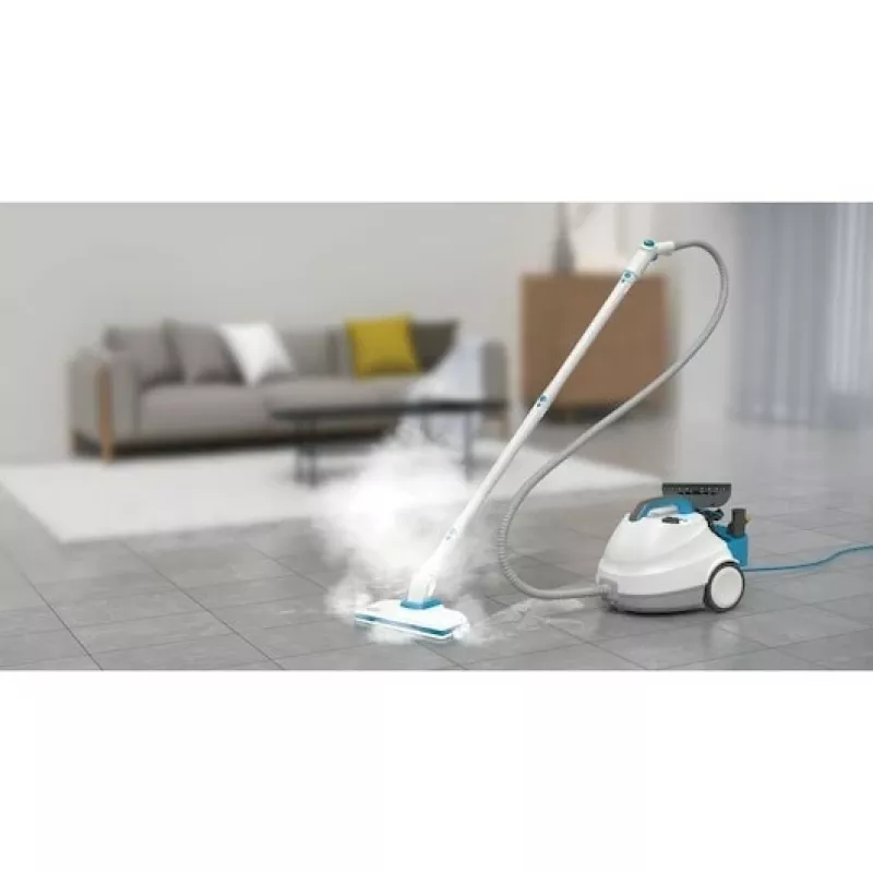 Black & Decker BHSMP2314-QS Pulitore a vapore Pulitore a vapore cilindrico 1,2 L 2300 W Blu, Bianco
