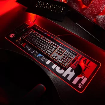 Numskull tappetino per mouse Mortal Kombat + ricarica wireless 30x80cm