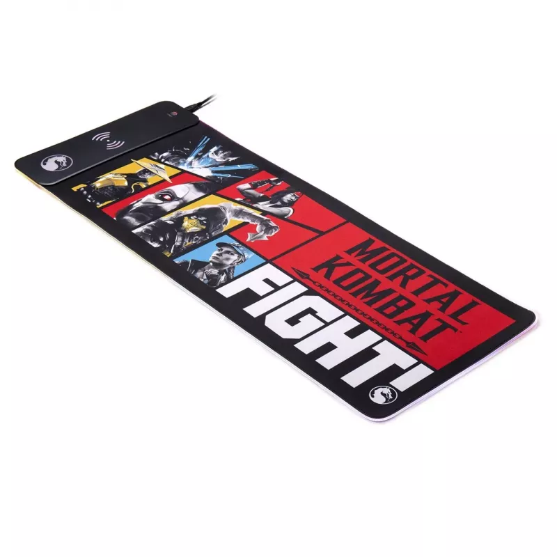 Numskull tappetino per mouse Mortal Kombat + ricarica wireless 30x80cm