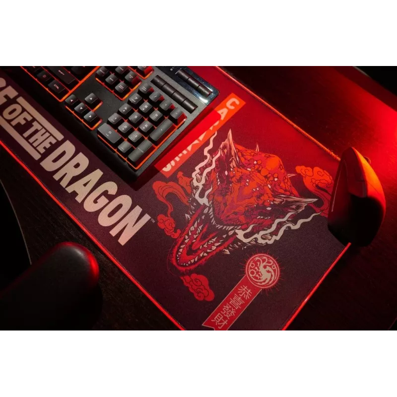 Numskull tappetino per mouse House of the Dragon + ricarica wireless 30x80cm