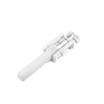 Selfie-Stick monopiede con cavo bianco