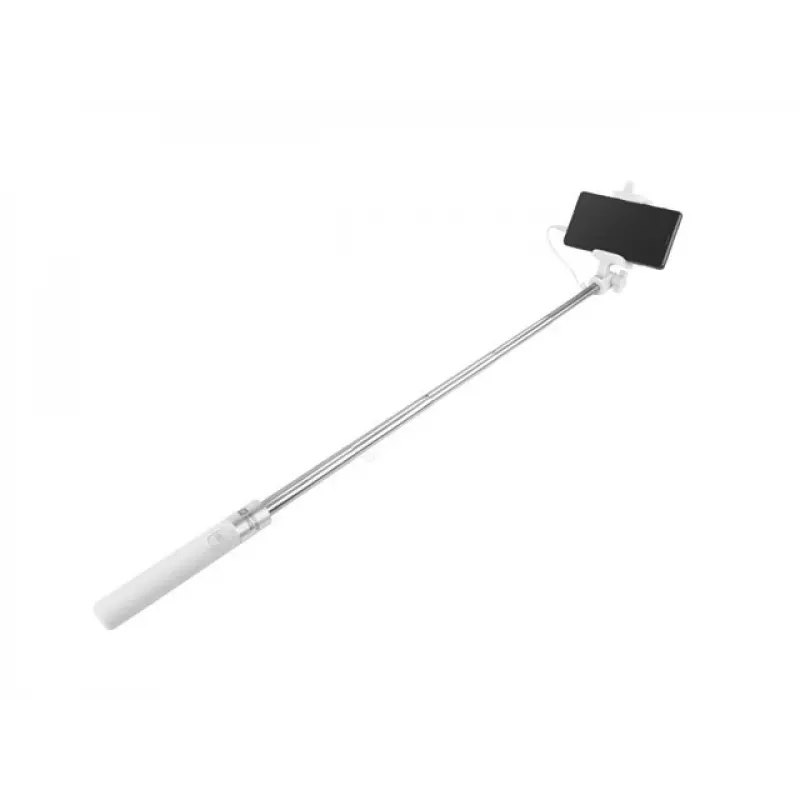Selfie-Stick monopiede con cavo bianco