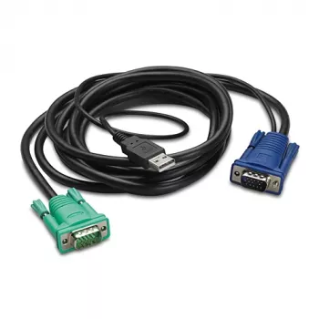 APC cavo tastiera/video/mouse (KVM) – USB, HD-15 (VGA)